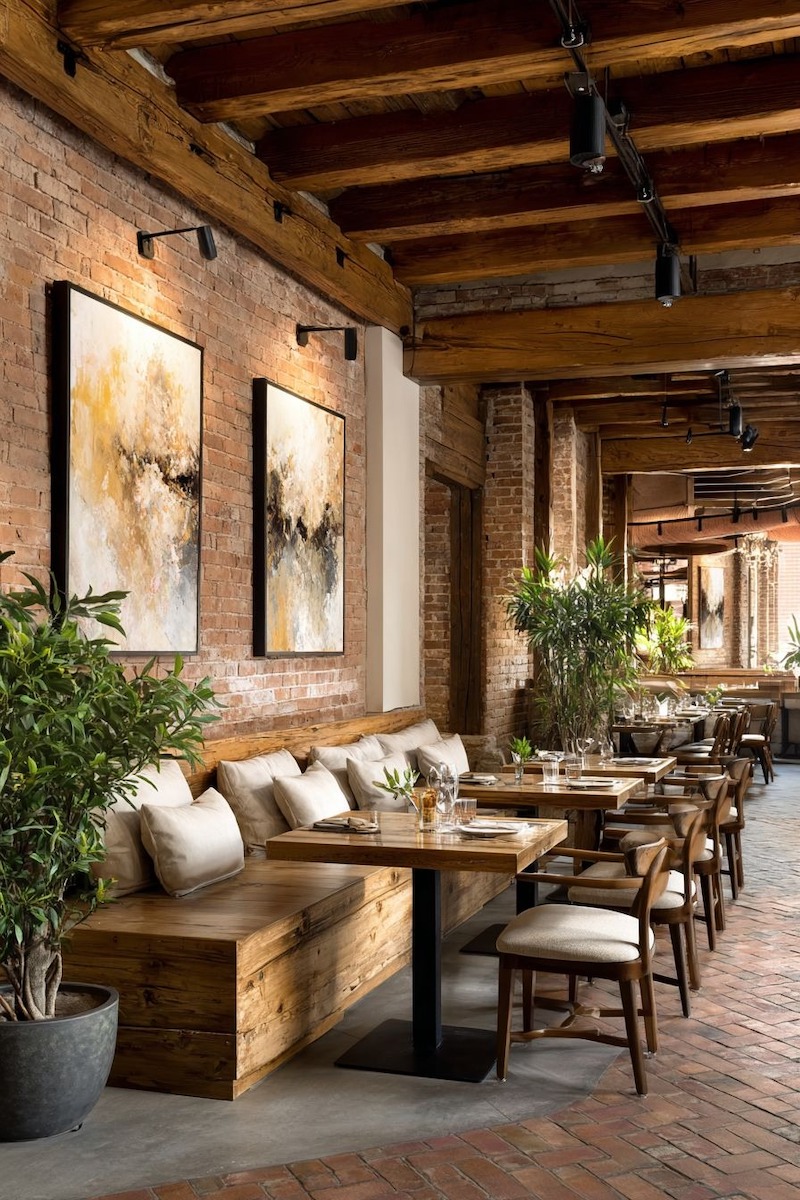 Thiết kế Mộc hiện đại ưu tiên ánh sáng tự nhiên, gam màu trung tính và nội thất giản lược, mang lại trải nghiệm thoải mái và sang trọng cho khách hàng 