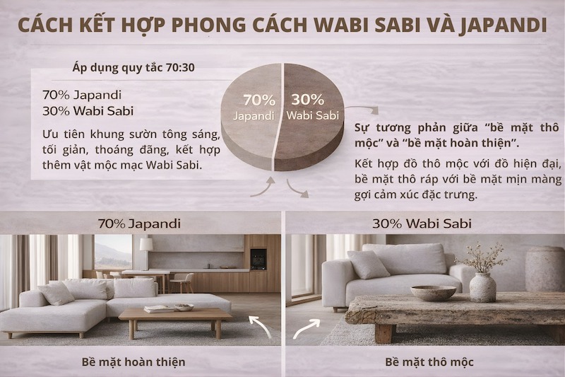 70% Japandi – 30% Wabi Sabi: Công thức cho một không gian sống tinh giản, ấm áp và có chiều sâu