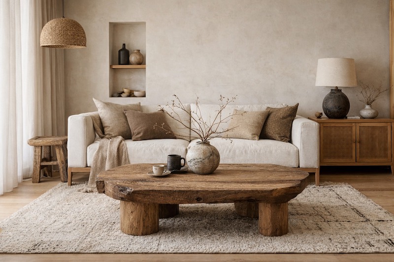 Sự kết hợp giữa đồ thủ công và hiện đại giúp không gian vừa có chiều sâu cảm xúc, vừa tiện nghi, bền bỉ, cân bằng thẩm mỹ và công năng lâu dài