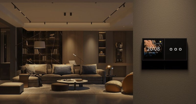 Không gian phòng khách hiện đại với nội thất tinh tế, kết hợp cùng các thiết bị công nghệ thông minh, tối ưu hóa đời sống của gia chủ mức tốt nhất