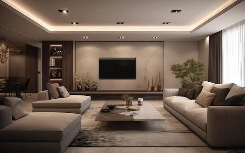 Tích hợp công nghệ vào việc điều khiển các hệ thống đèn, rèm cửa, tivi,... tạo ra một không gian sống thoải mái hơn, dễ dàng tùy chỉnh theo sở thích cá nhân