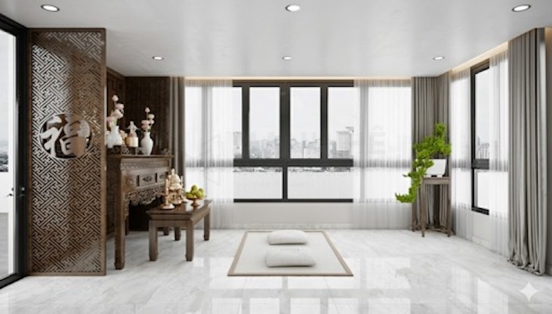 Yếu tố phong thủy trong thiết kế là nguyên tắc tiên quyết, mang lại sự tài lộc, vận khí và sức khỏe cho gia chủ