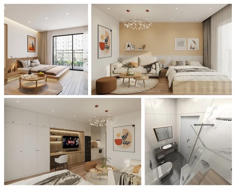 Để tối ưu hơn cho căn hộ 45m2 của mình, Ánh sáng là yếu tố quyết định nhất để tạo ra cảm giác rộng rãi và thoáng đãng cho căn hộ nhỏ