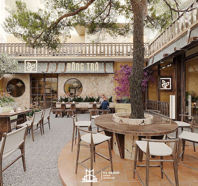 Quán Đông Trà - Đắm chìm trong không gian hoa trà phương Đông 