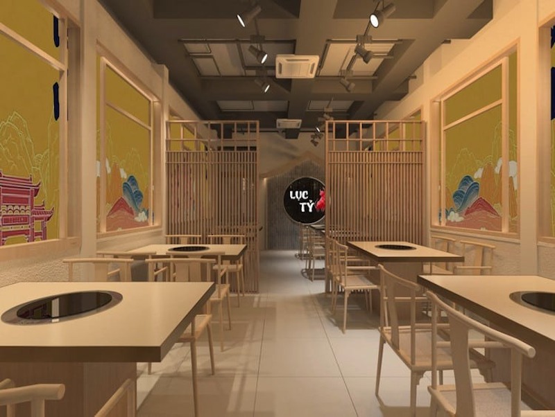 Bàn nướng mini là giải pháp hiệu quả giúp quán nhỏ tăng số lượng chỗ ngồi mà không gây cảm giác chật chội 