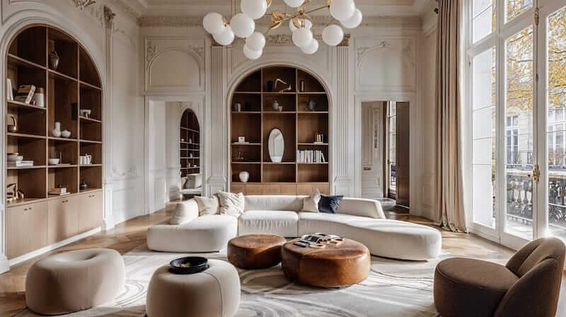 Phong cách Tân cổ điển phù hợp căn hộ trung, cao cấp, nơi gia chủ yêu thích vẻ đẹp sang trọng nhưng không quá cầu kỳ