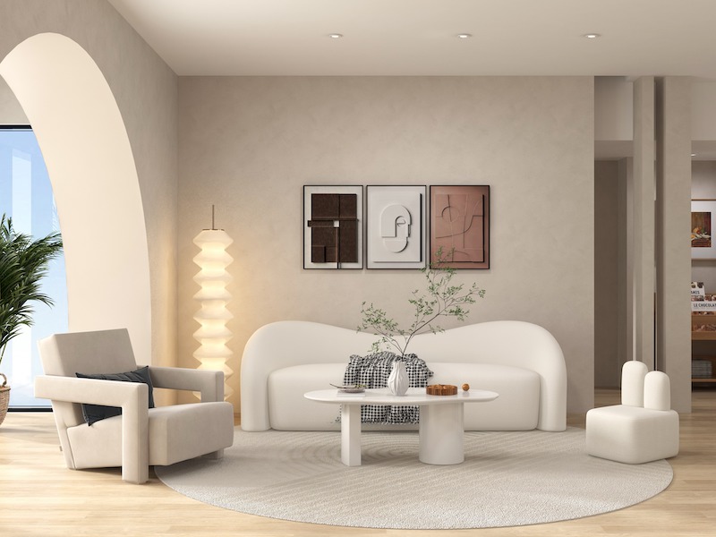 Phong cách Wabi Sabi khuyến khích sử dụng đồ vật mộc mạc, sắp xếp tối giản nhưng tinh tế, tạo cảm giác chân thực và gần gũi với thiên nhiên 