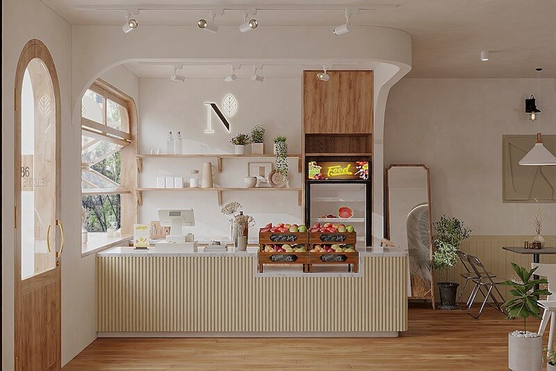 Chú trọng trải nghiệm thị giác, từ bảng menu, tranh tường đến phụ kiện decor đều mang nét đồng bộ và dễ nhận diện thương hiệu