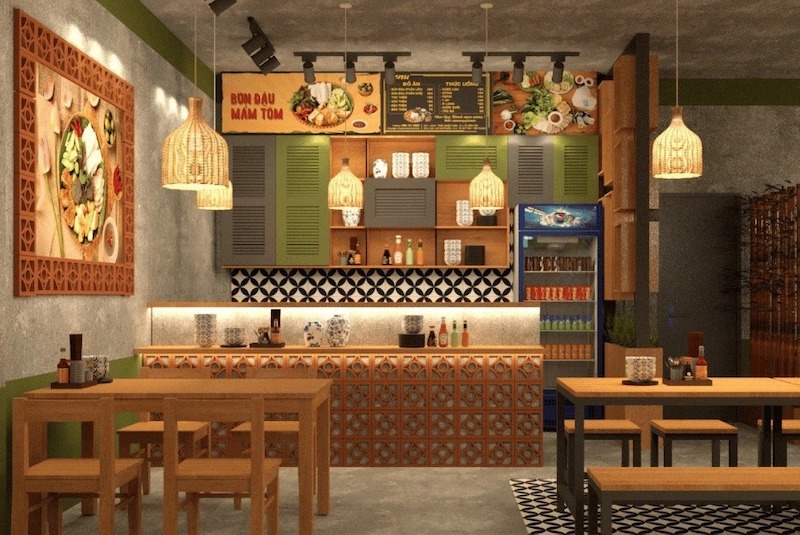 Đầu tư thiết kế bài bản giúp quán bún đậu tối ưu không gian, vận hành hiệu quả, thu hút khách trẻ và tạo thương hiệu khác biệt, tăng doanh thu ổn định