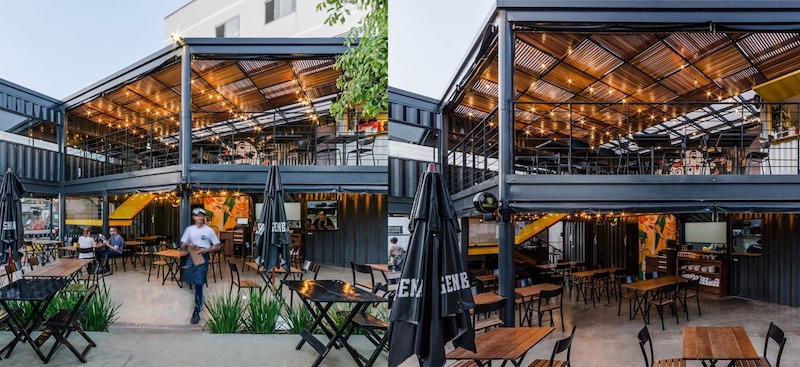 Kết cấu khung thép tiền chế giúp quán nướng tối ưu diện tích, linh hoạt trong bố trí và đảm bảo tính bền vững khi vận hành lâu dài