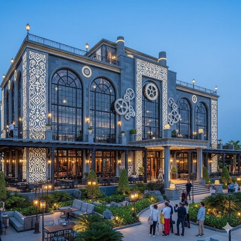 Nhà hàng 5 sao là mô hình ẩm thực cao cấp đạt chuẩn về kiến trúc, không gian, dịch vụ, món ăn và trải nghiệm, đáp ứng các tiêu chí khắt khe quốc tế 