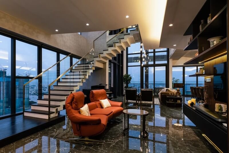 Hệ thống HVAC và khí tươi đảm bảo nhiệt độ ổn định, không khí sạch, lưu thông đều các tầng cao, hạn chế ngột ngạt, nâng cao tiện nghi sống penthouse