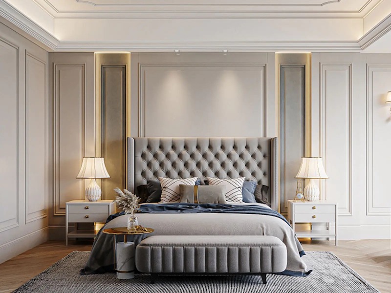 Khi ánh sáng, màu sắc và thông gió được tính toán đúng chuẩn, phòng ngủ tân cổ điển không chỉ đẹp về hình thức mà còn đạt đến chuẩn mực nghỉ dưỡng cao cấp