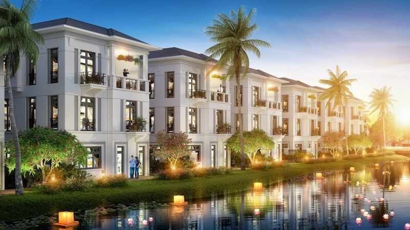 Thiết kế biệt thự Vinhomes The Harmony đòi hỏi thiết kế nội thất Bespoke phải tương thích hoàn toàn với mặt ngoài và tối ưu hóa không gian sân vườn rộng mở