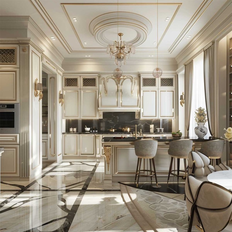 Đèn chùm tạo hình nghệ thuật đóng vai trò điểm nhấn thị giác, vừa trang trí vừa thể hiện gu thẩm mỹ tinh tế