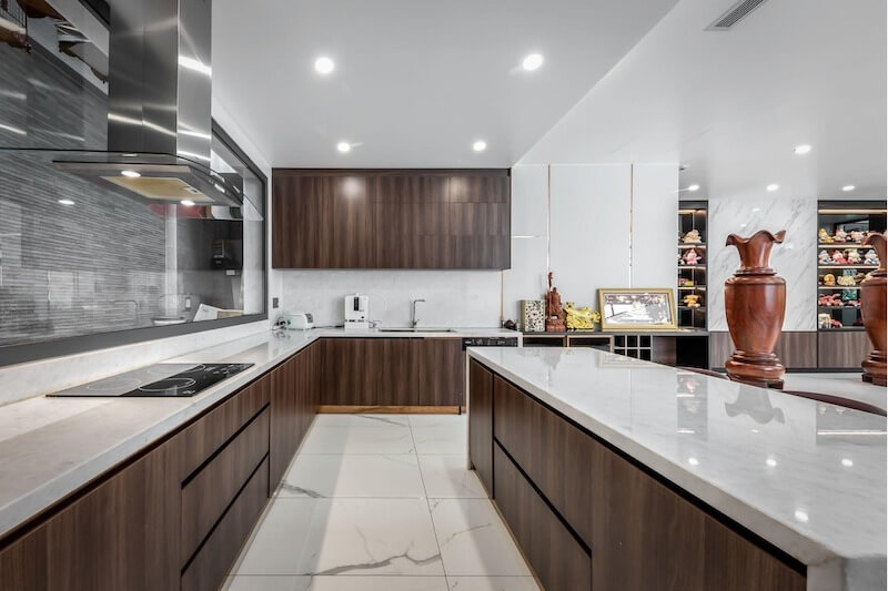 Biệt thự đơn lập Riverside có điều kiện triển khai các công năng cao cấp như hầm rượu, phòng giải trí, wellness tại gia