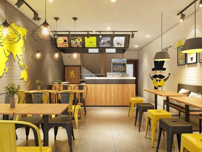 Nên tách biệt bếp và quầy pha chế để tránh ám mùi dầu mỡ, giữ đồ uống sạch sẽ, đảm bảo vệ sinh và giúp quán vận hành gọn gàng, chuyên nghiệp hơn