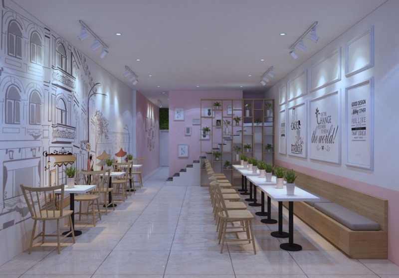 Bố trí ổ cắm điện ở khu vực bàn ngồi để tối ưu trải nghiệm khách hàng