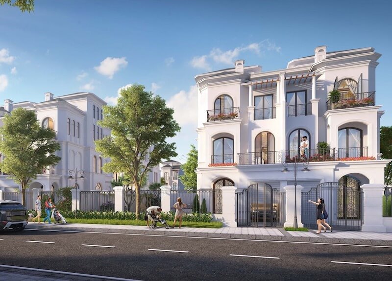 Biệt thự song lập Vinhomes Ocean Park có 3 mặt thoáng, diện tích vừa phải, tối ưu ánh sáng tự nhiên, sân vườn riêng, phù hợp gia đình đa thế hệ, nghỉ dưỡng