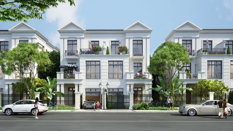 Tiểu khu Nguyệt Quế nổi bật với kiến trúc Hy Lạp đặc trưng, cột rãnh đối xứng, phào chỉ tinh tế, tôn lên vẻ đẹp sang trọng, chuẩn mực, bền vững