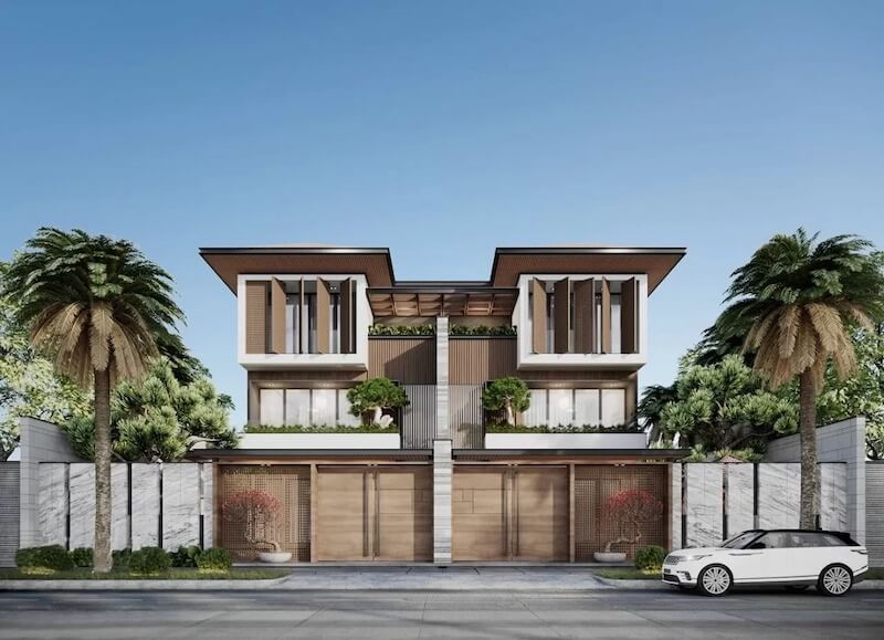 Thiết kế mái bằng tối ưu diện tích sử dụng, phù hợp bố trí sân thượng, phòng giải trí hoặc khu vườn trên cao