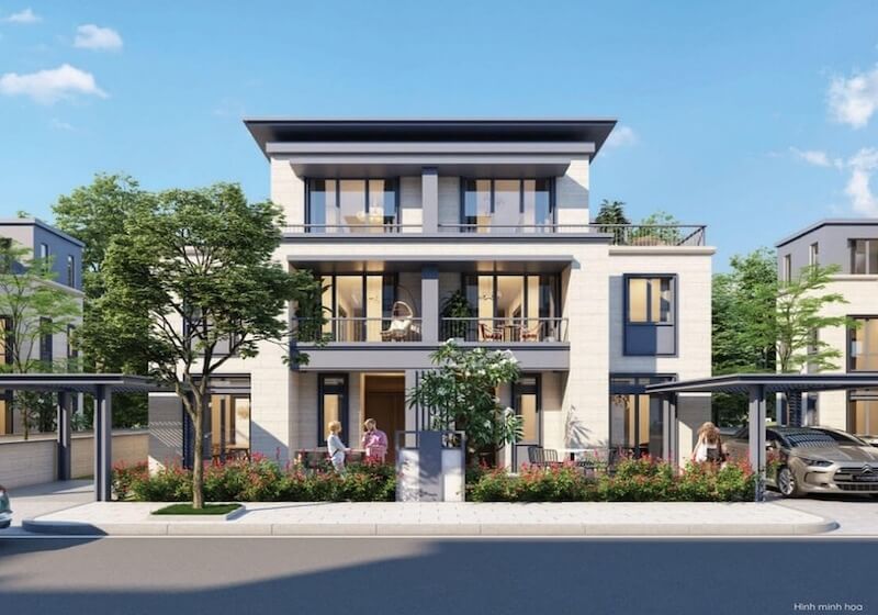 Thiết kế ba mặt thoáng của biệt thự song lập giúp tối ưu ánh sáng tự nhiên, tăng thông gió và nâng cao chất lượng không gian sống