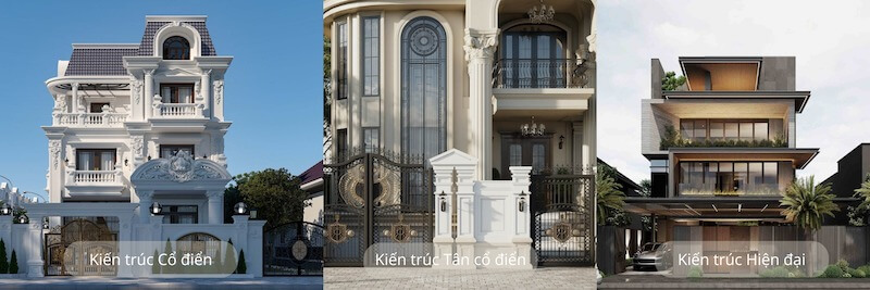 Phong cách cổ điển, tân cổ điển hay hiện đại đều có một nét đẹp riêng