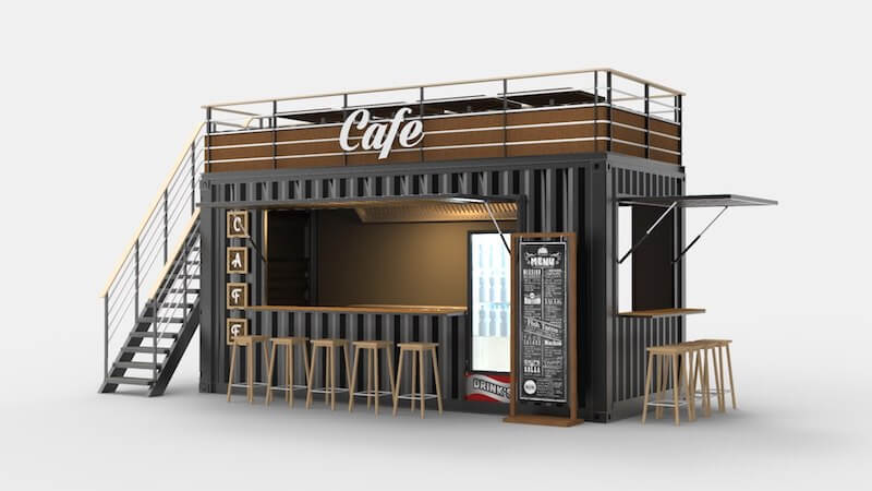 Cafe container nổi bật nhờ chi phí thấp, thi công nhanh, dễ di dời, phong cách độc đáo và khả năng thu hút khách trẻ hiệu quả