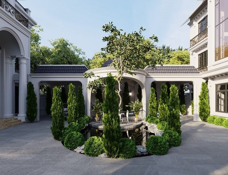 Kiến trúc đối xứng của tân cổ điển vốn đã mang tính ổn định cao