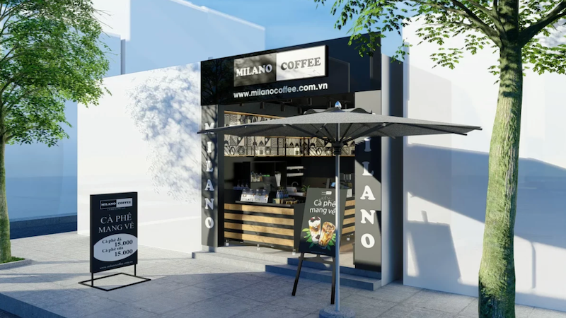 Khi nhượng quyền cafe Milano, thiết kế không thể làm tùy ý mà cần tuân theo tiêu chuẩn thương hiệu để đảm bảo tính đồng bộ và nhận diện