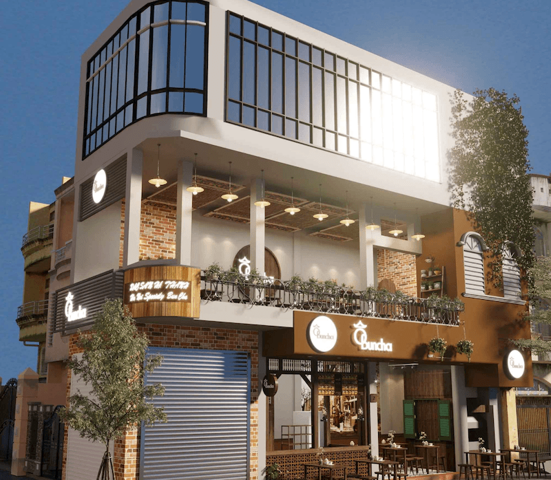 Nội thất thiết kế đơn giản, bàn ghế kiểu dáng tinh gọn, đồng bộ về kích thước giúp tối ưu diện tích và dễ dàng sắp xếp