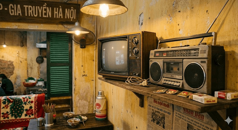 Không gian ưu tiên sự giản dị, hạn chế trang trí cầu kỳ, tập trung vào công năng và trải nghiệm ăn uống thay vì yếu tố thẩm mỹ phô trương