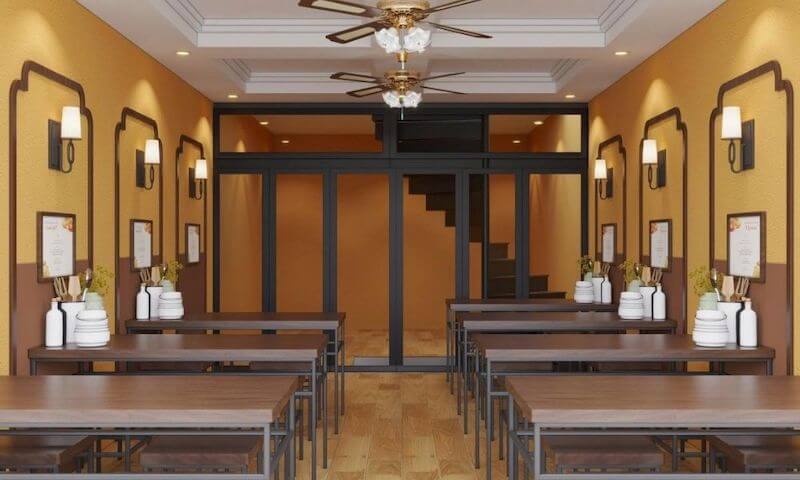 Phân chia vực nướng thịt biệt lập giúp kiểm soát khói mùi, đảm bảo vệ sinh, an toàn, tối ưu vận hành và trải nghiệm