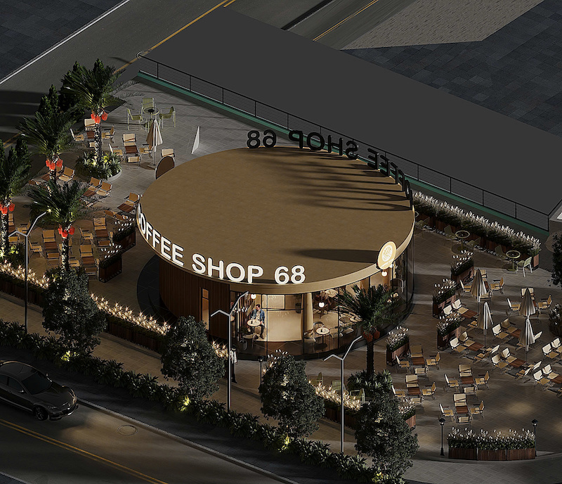 Coffee Shop 68 – Điểm dừng chân nổi bật giữa quảng trường
