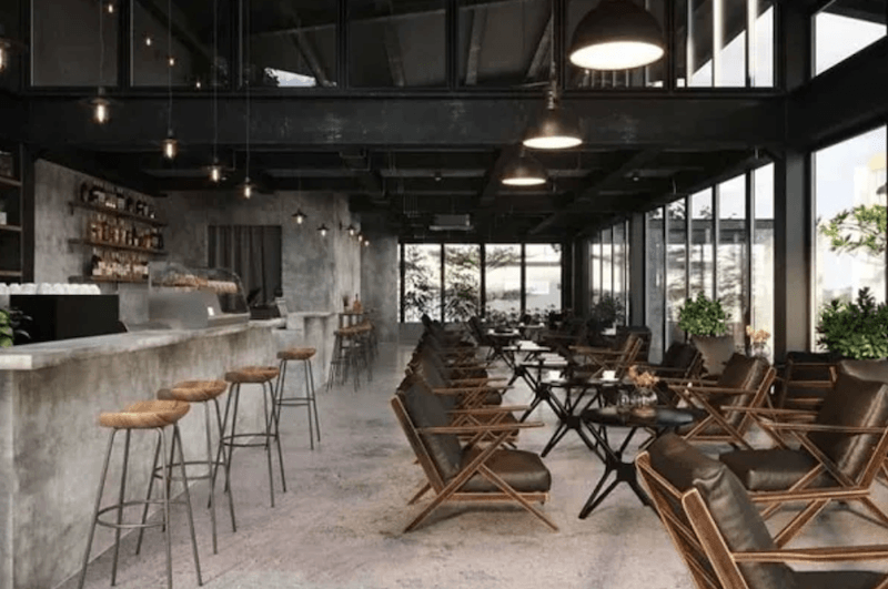 Mô hình nhà hàng cafe hai tầng giúp tối ưu vận hành, kiểm soát mùi bếp và phân chia luồng phục vụ hiệu quả hơn