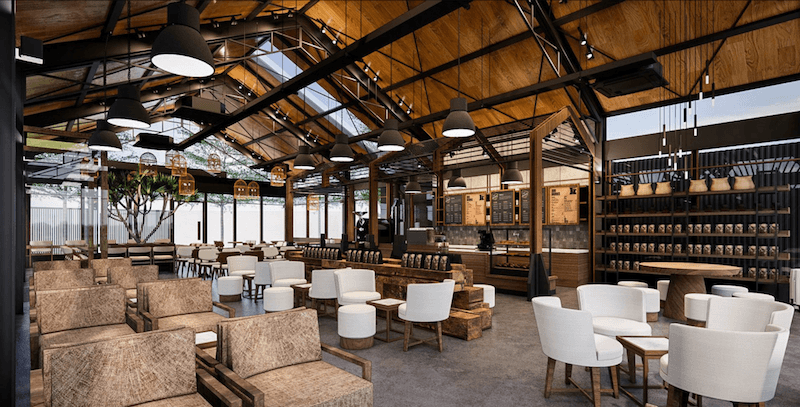 Không gian Bistro 150m2 mang đến cảm giác ấm cúng vừa đủ, phù hợp cho mô hình kết hợp cafe, brunch và nhà hàng phong cách châu Âu