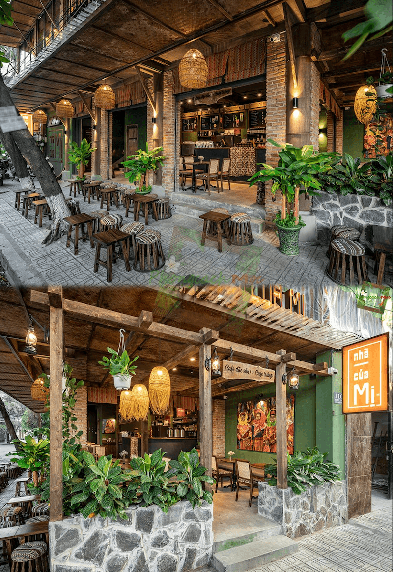 Phong cách Tây Bắc gây ấn tượng bằng chất liệu gỗ, tre, thổ cẩm và không gian mộc mạc, tạo cảm giác ấm áp, gần gũi và giàu bản sắc