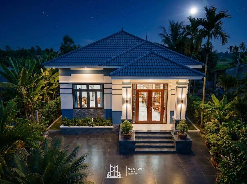 Nhà ở Phong cách Tân Cổ 1 tầng - Anh Mạnh ở Ninh Bình
